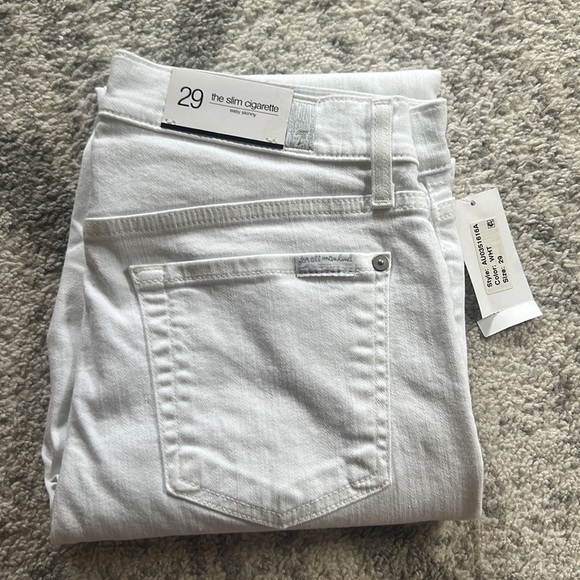 - 7 For All Mankind The Slim Fit Cirgarette Easy Skinny Jean - Picture 4 of 10